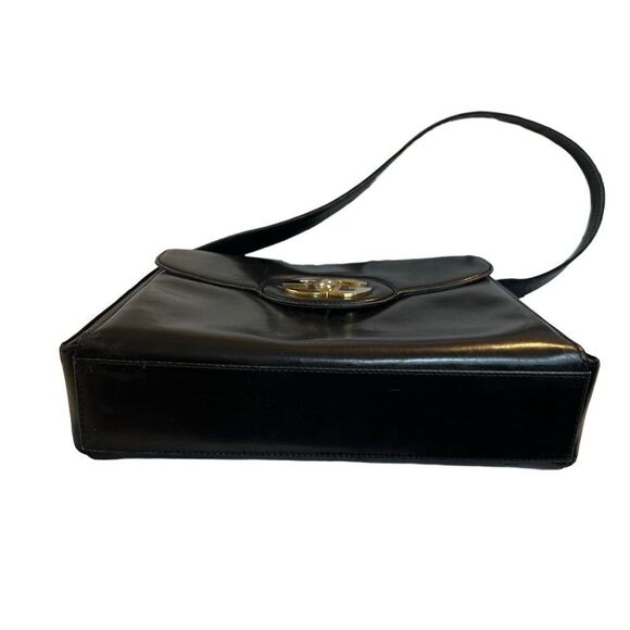 Gucci vintage gg gold logo shoulder and hand bag, strap is convertible - Picture 6 of 16